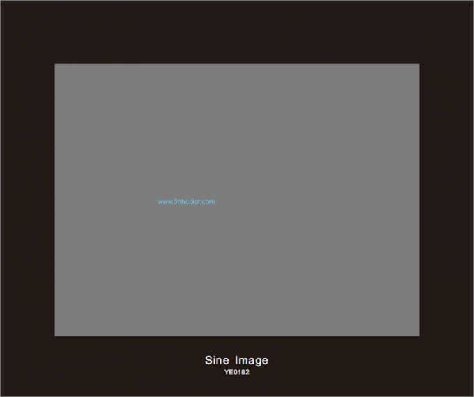 4:3 gris neutre de réflectivité de carte de l'image YE0182 18% de sinus