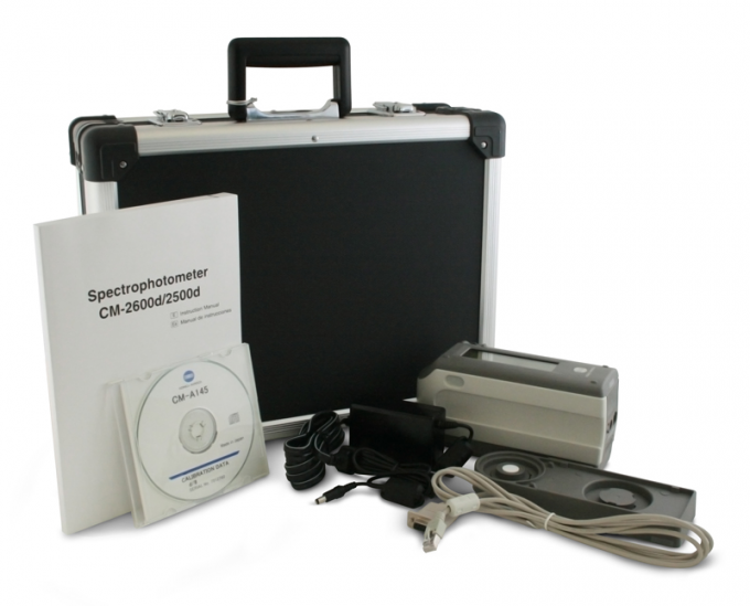 Spectrophotomètre portatif Konica Minolta de l'instrument CM-2600d de mesure de la couleur avec le SCE de SCI